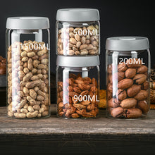 将图片加载到图库查看器，Vacuum Pumping Coffee Nut Glass Storage Jar
