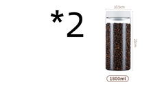 将图片加载到图库查看器，Vacuum Pumping Coffee Nut Glass Storage Jar
