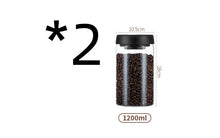 将图片加载到图库查看器，Vacuum Pumping Coffee Nut Glass Storage Jar
