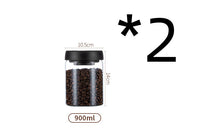 将图片加载到图库查看器，Vacuum Pumping Coffee Nut Glass Storage Jar
