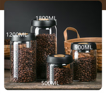 将图片加载到图库查看器，Vacuum Pumping Coffee Nut Glass Storage Jar
