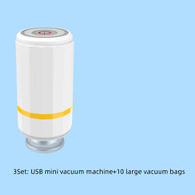 将图片加载到图库查看器，New Mini USB Charging Vacuum Sealer Storage AirPump Electric Home Accessories For Sous Vide Vacuum Packaging Food Clothes Saver Bag
