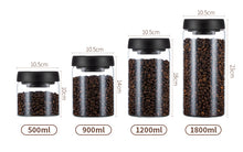 将图片加载到图库查看器，Vacuum Pumping Coffee Nut Glass Storage Jar
